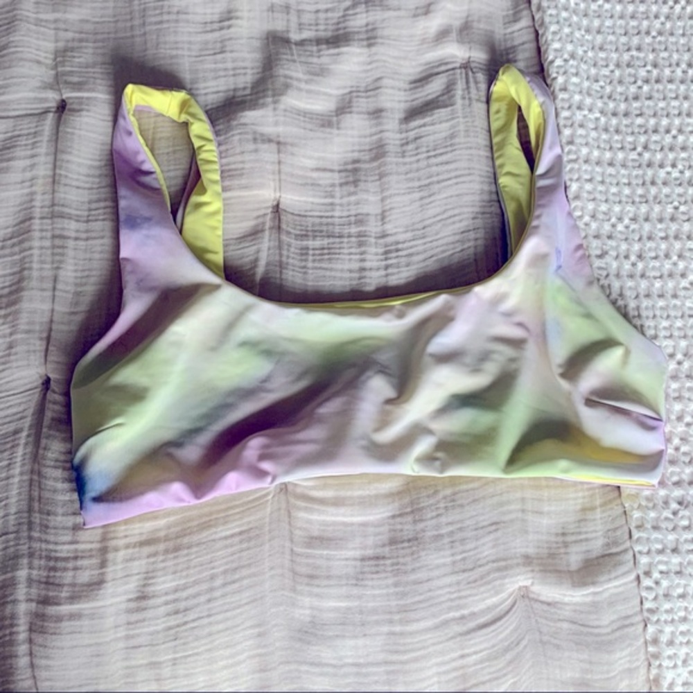 ZARA recycled capsule collection tie dye swim top